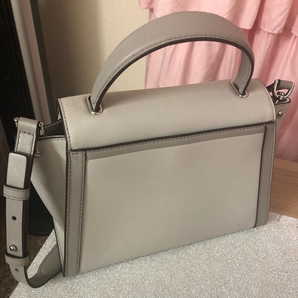 MK Whitney satchel medium silver color used once - Picture 3 of 4